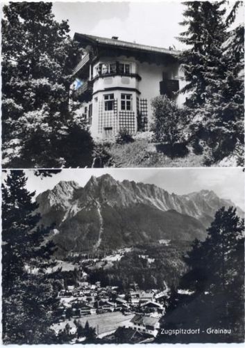 um 1960/70 Grainau, 2 Ansichten, Gästehaus Sonnenhof,Karsten AKU1