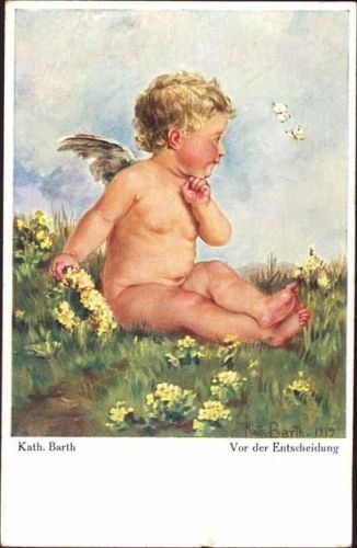 um 1940 Engel,sign. Kath. Barth