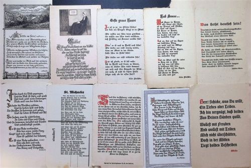 Lot mit 22 AK Spruch Posten 21 bis 100 AK