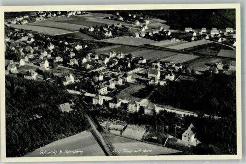 Schwaig Fliegeraufnahme Freigeg. R.L.M.