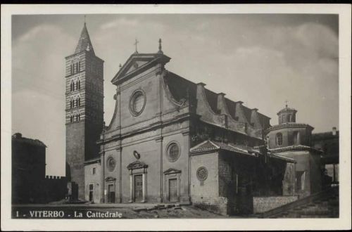 um 1930/40 Viterbo: La Cattedrale