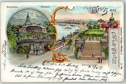 Dresden 1903 Belvedere Brühl'sche Terrasse