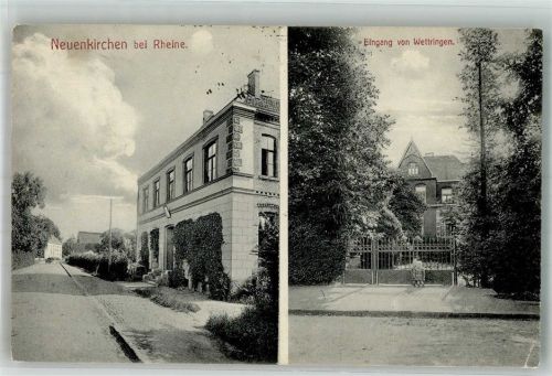 Neuenkirchen 1910 Eingang v. Wettringen