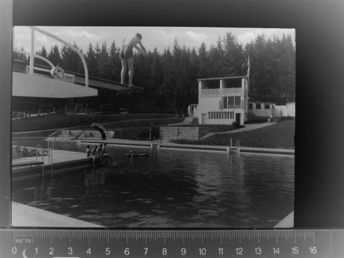 94234 W8374 Viechtach GLASNEGATIV Schwimmbad