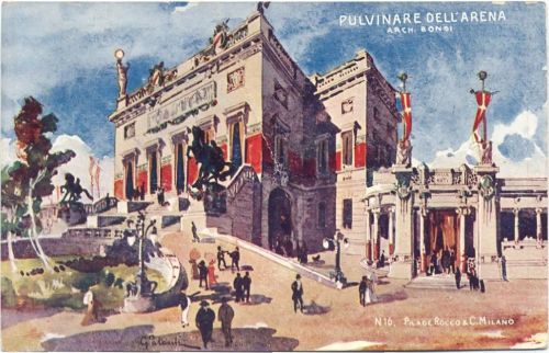 um 1906 Milano, Pulvianre Dell Arena, Italien (Italy).,Pilade Rocco & C. Milano