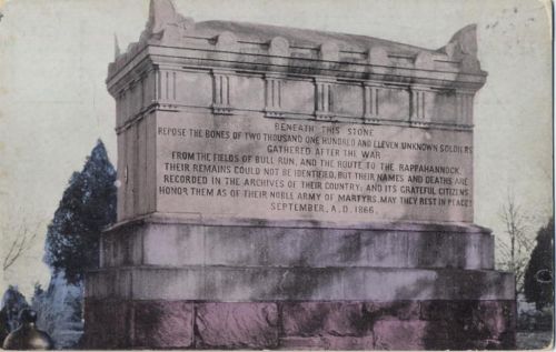 um 1910/20 Gedenkstein, Arlington AKU1