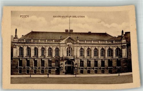 Posen Kaiser Wilhelm Bibliothek Scan verzogen