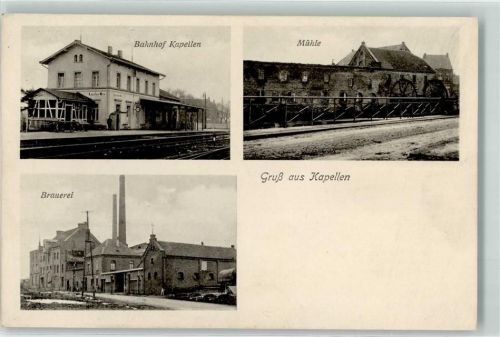 Kapellen Bahnhof Mühle AK