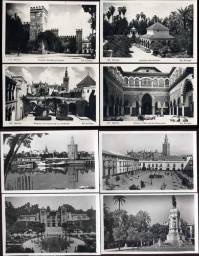 um 1940/50 Sevilla, Spanien, Königl. Palast, Tower of Gold, Denkmal, Alcazar