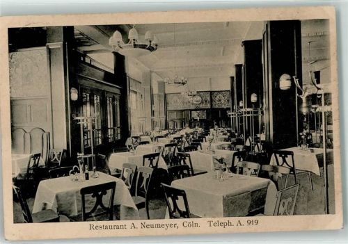 Köln, unsortiert 1915 Gasthaus A. Neumeyer Speisesaal