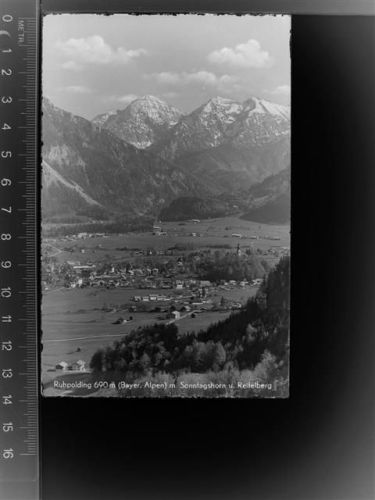 83324 W8222 Ruhpolding GLASNEGATIV Sonntagshorn u. Reifelberg