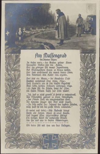 um 1910/20 Gedicht: Am Massengrab,Photochemie Berlin