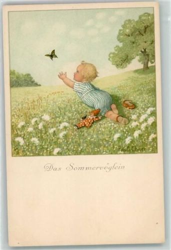 Kind Schmetterling Puppen August Rökl Nr. 1356