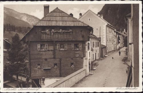 1939 Mauterndorf, Österreich, Markt, Fleischbrücke,Franz Tschernesel