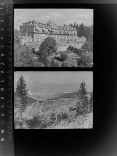 77815 W7580 Bühl , Baden GLASNEGATIV 2 Stück Schlosshotel Bühlerhöhe
