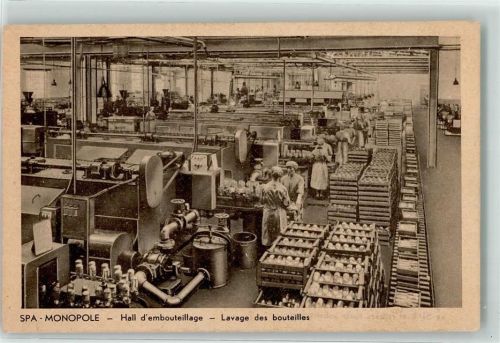 Spa Monopole Hall d embouteillage Lavage des bouteilles Fabrik Flaschen