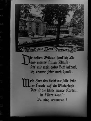 31542 W3052 Bad Nenndorf GLASNEGATIV