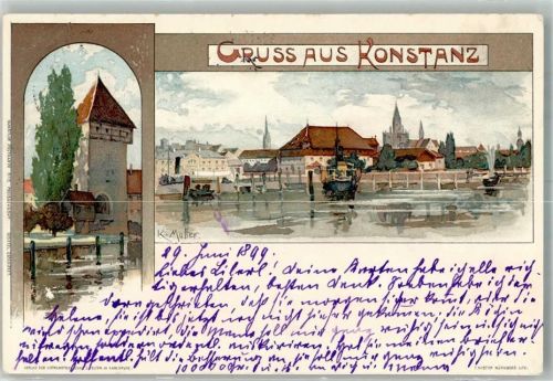 Konstanz 1899 sign. Mutter, K. Adelskorrespondenz