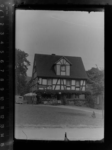 51570 W5227 Rosbach , Sieg GLASNEGATIV Cafe Puderbach