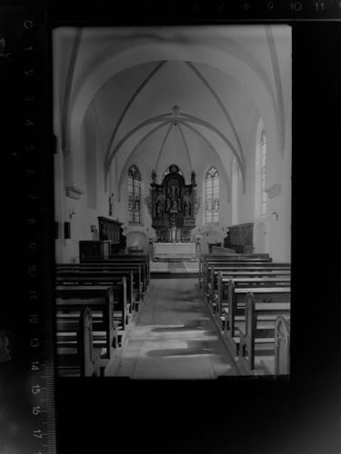 45721 W4358 Flaesheim GLASNEGATIV Kirche