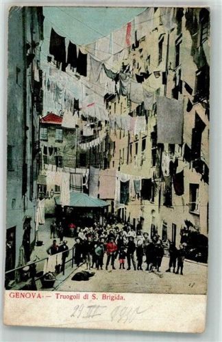 Genova 1910 Gasse Truogoli di S. Brigida