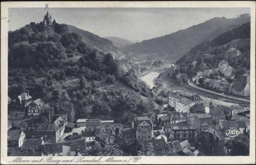 1938 Altena, Lennetal, Burg,J. Kalinowski