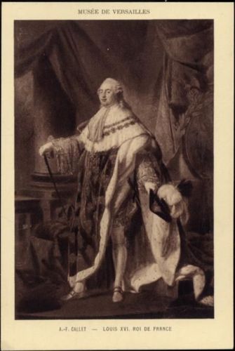 Gemälde, Louis XVI König von Frankreich, Museum Versailles,Braun & Cie,sign. A.-F. Callet AKU1 Gemälde um 1910/20