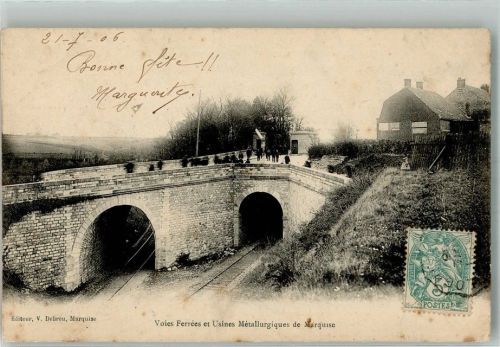 Marquise 1906 Briefmarke bildseitig