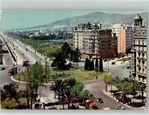 Barcelona 1956 Omnibus Plaza Calvo Sotelo