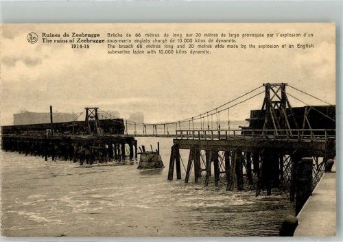 Zeebrugge WK I The ruines 1914-1918
