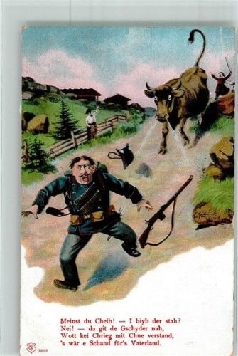 1916 Schweizer Soldat Bulle Feldpost Poste de Campagne Militärdienst Kaserne St. Gallen