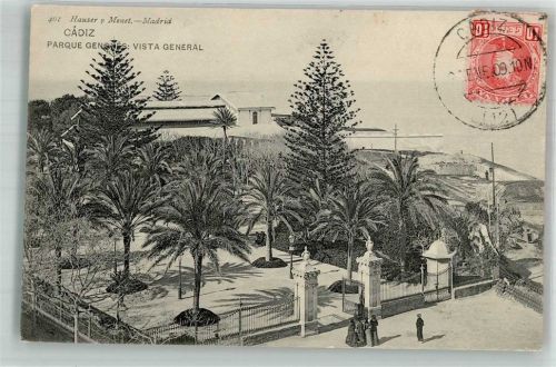 Cadiz 1909 Parque Genonés Marke bildseitig