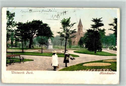 Manchester 1908 Denkmal Withworth Park