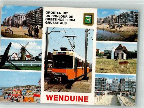 Wenduyne 1985 Windmühle Hotel Schwimmbad Strand Straßenbahn