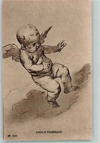 sign. Feuerbach, Anselm Ein kleiner Engel Ackermann's Kunstverlag Nr. 2820 Serie 271