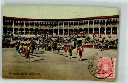 Santander 1907 Stierkampf -Arena Marke Bildseitig