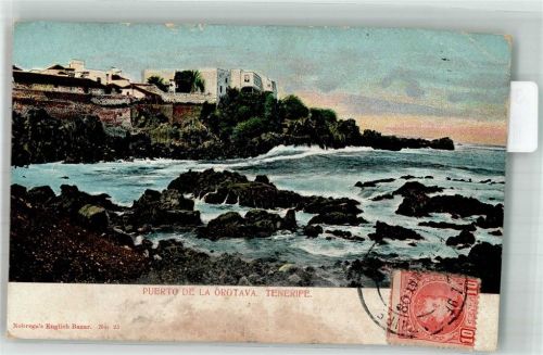 Santa Cruz 1908 Puerto de la Orotava Marke Bildseitig