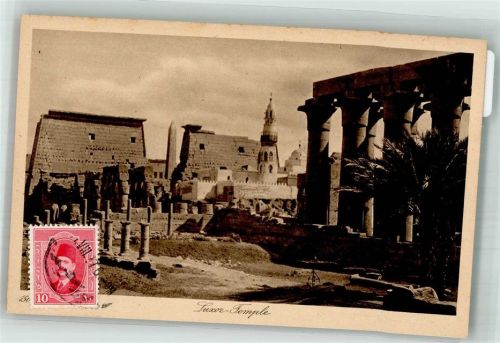 Luxor 1927 Tempel Marke bildseitig