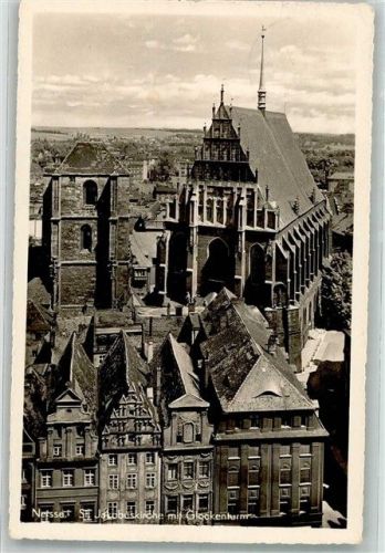 Neisse 1944 Feldpost WK II Sturmgeschütz-Ers.Kp. Kirche St. Jakobus
