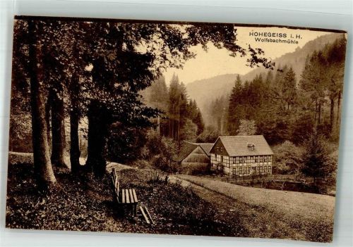 Hohegeiß 1919 Wolfsbachmühle