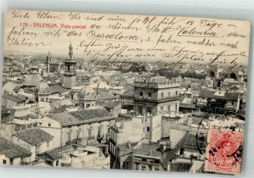 Valencia 1912 Marke Bildseitig