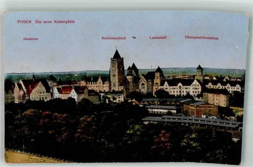 Posen Akademie Residenz- Schloss Postamt
