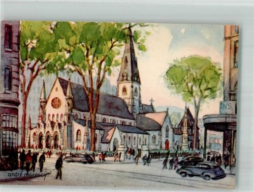 Montreal sign. Morency,A. Kirche Christ Church
