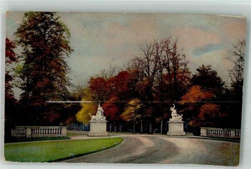 Dresden 1917 Großer Garten im Herbst Photochromie Nenke & Ostermeier Serie 133 Nr. 2582