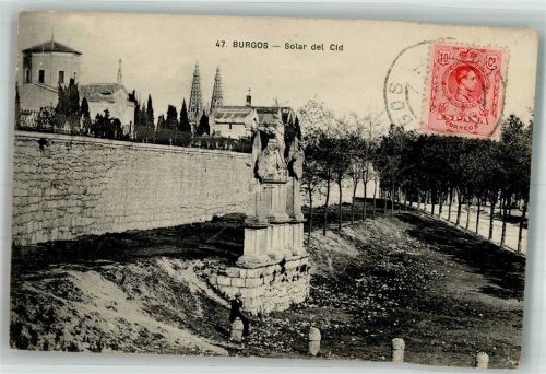 Burgos 1910 Solar del Cid Marke bildseitig