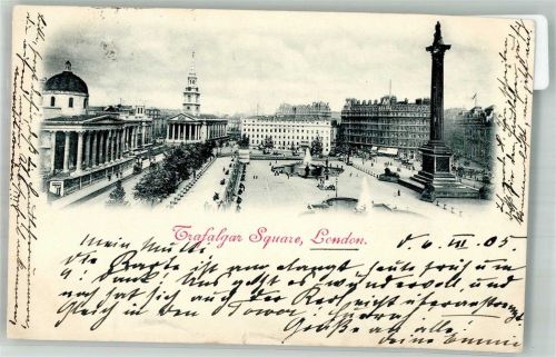 London 1905 Trafalgar Square