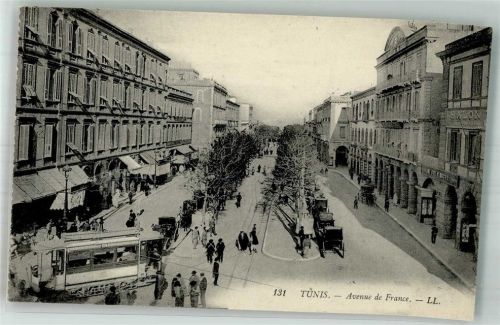 Tunis Straßenbahn Geschäft Avenue de France