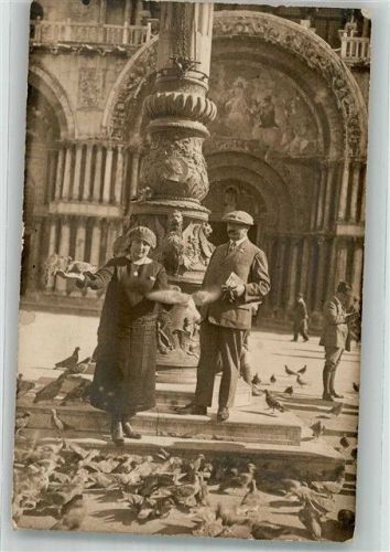 Venezia 1925 Tauben Markusplatz
