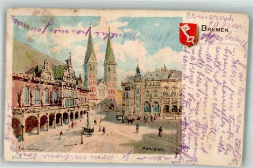 Bremen 1903 Marktplatz