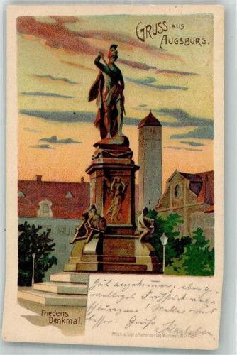 Augsburg 1899 Friedensdenkmal